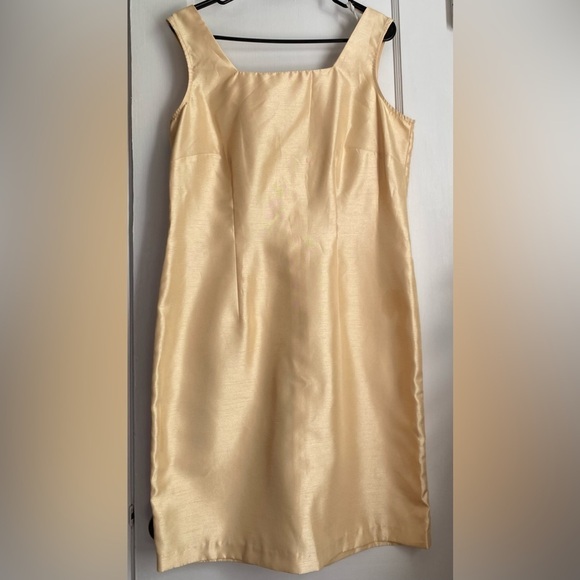 Dressbarn 2 Piece Midi Dress (yellow and floral coat), Size: 10 - Picture 3 of 7